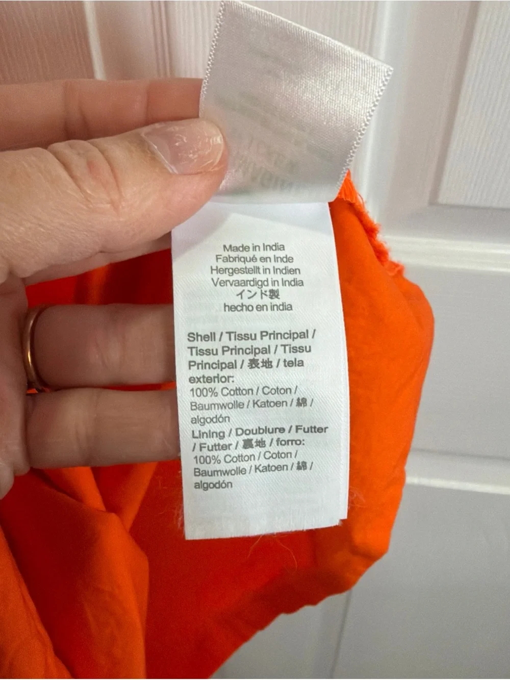 J. Crew Bright Orange Tiered Mini Dress with Eyelet Ruffle Sleeves